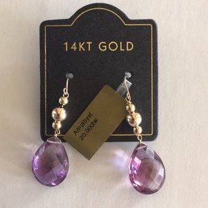 14K gold earrings